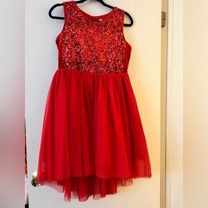 Cat & Jack Red Sequin Formal Dress